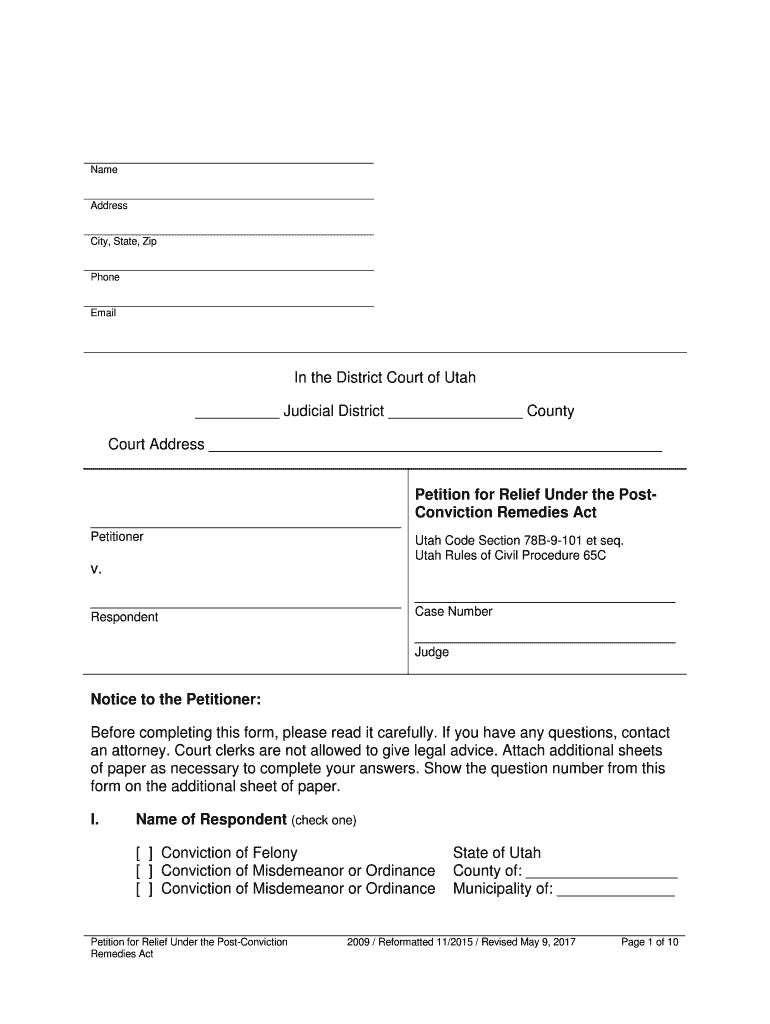 Judicial District County Utah State Courts  Form