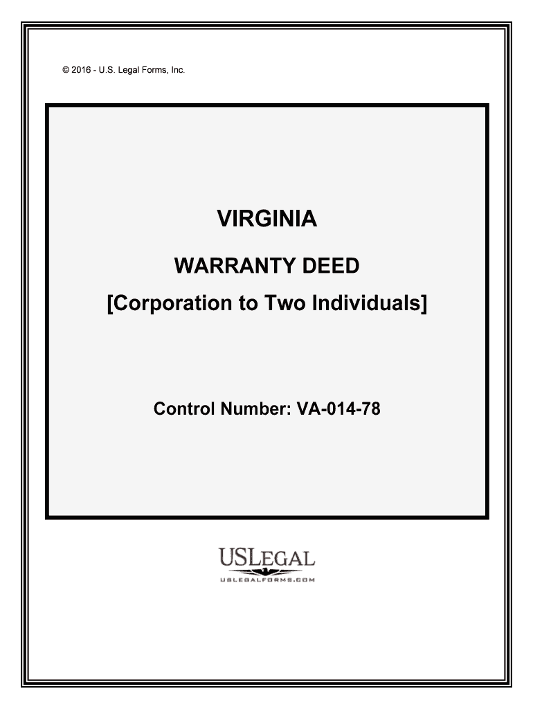 Control Number VA 014 78  Form