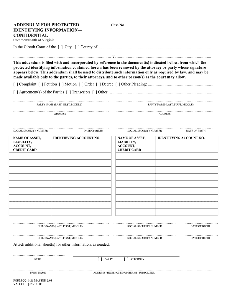 Form CC 1427 APPLICATION for CHANGE of NAME MINOR Page 1