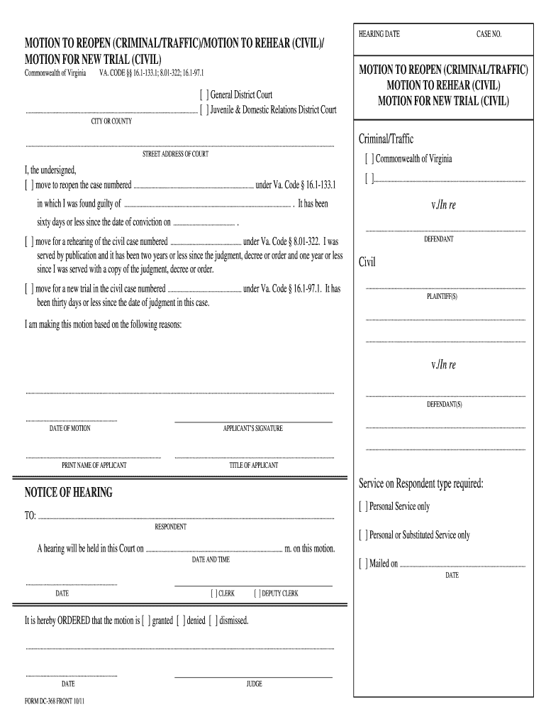 Courts and LegalTopics Fairfax County  Form