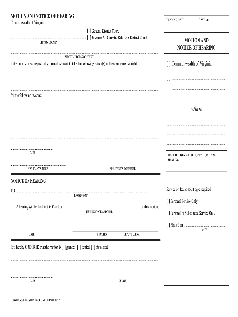 Circuit Court Local Procedures CivilCity of Alexandria, VA  Form