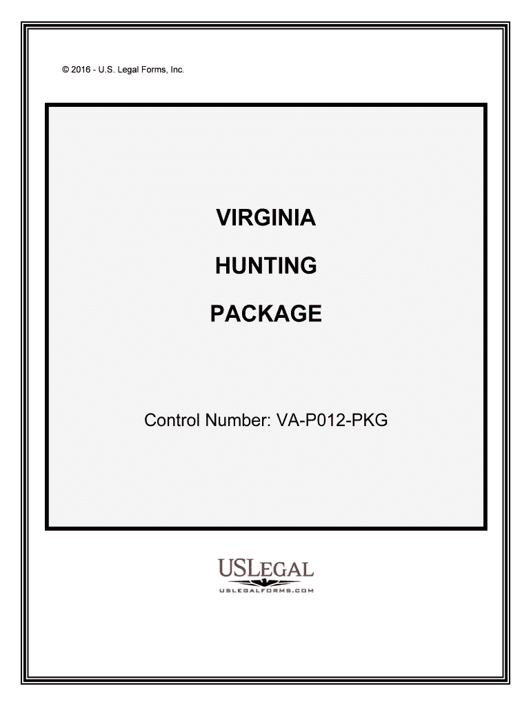 Control Number VA P012 PKG  Form