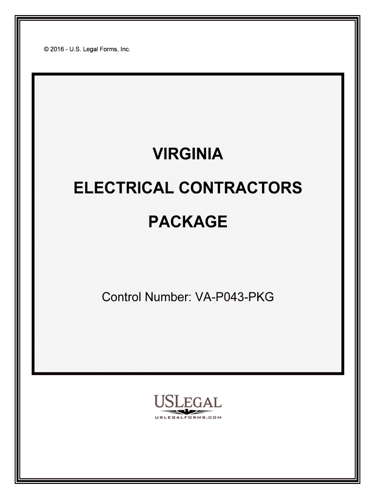 Control Number VA P043 PKG  Form