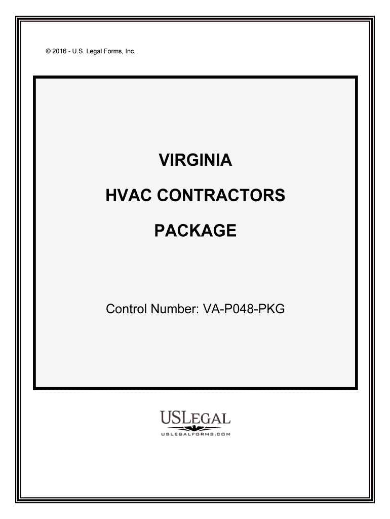 Control Number VA P048 PKG  Form