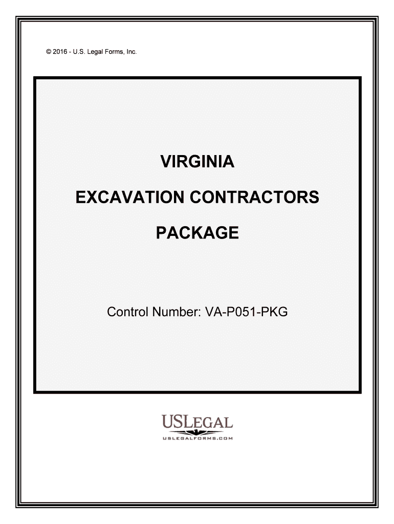 Control Number VA P051 PKG  Form