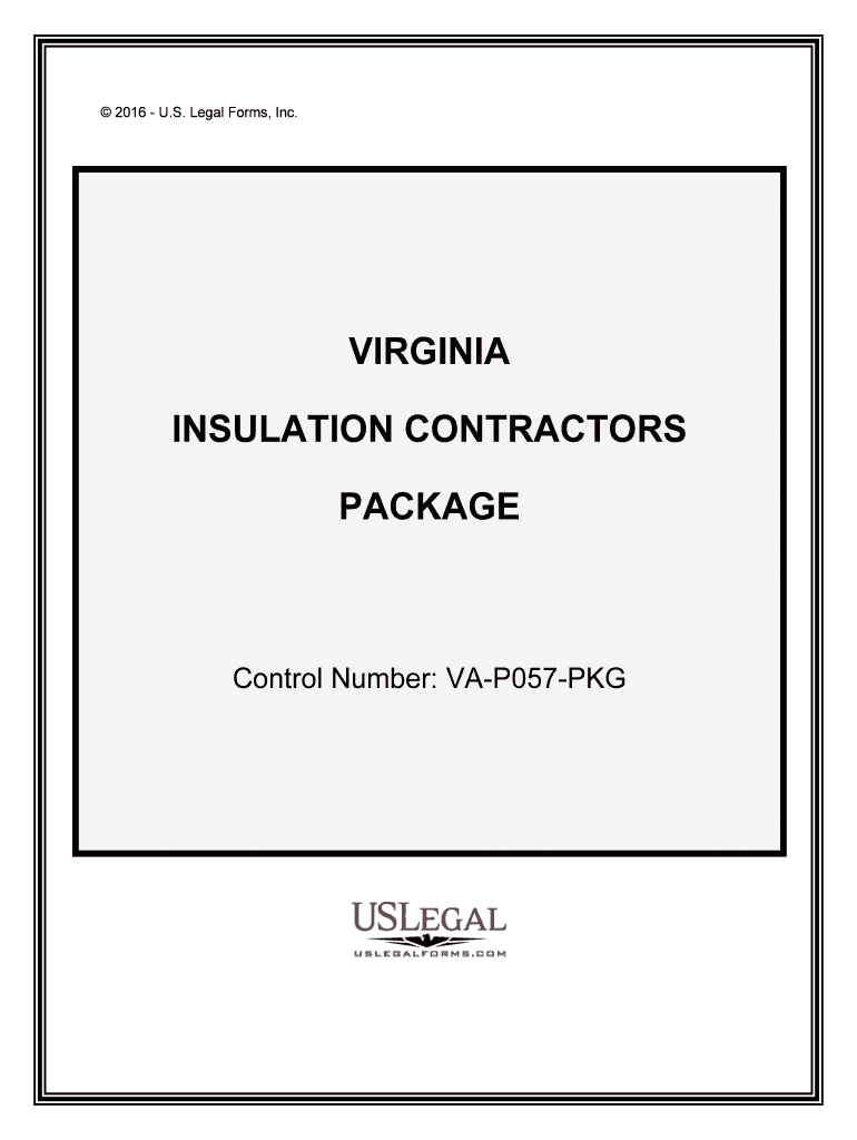 Control Number VA P057 PKG  Form