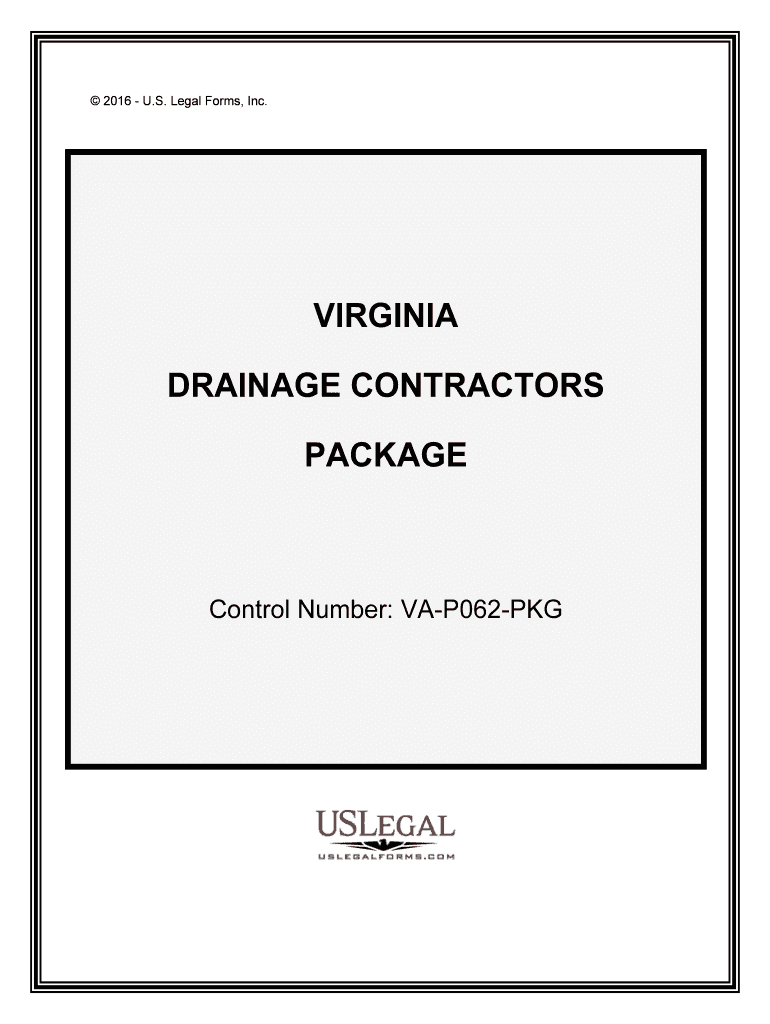 Control Number VA P062 PKG  Form