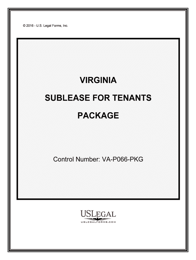 Control Number VA P066 PKG  Form