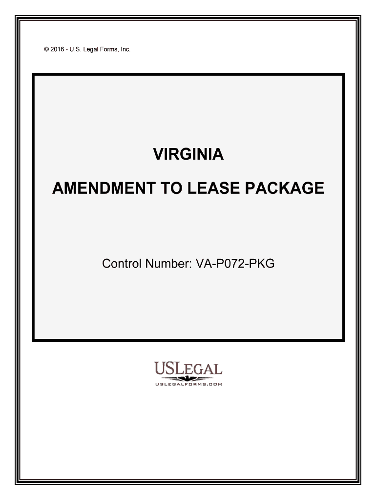 Control Number VA P072 PKG  Form