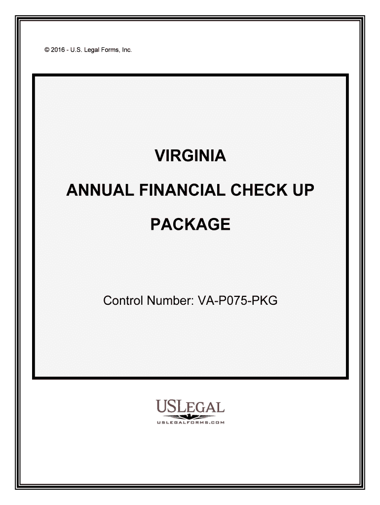 Control Number VA P075 PKG  Form