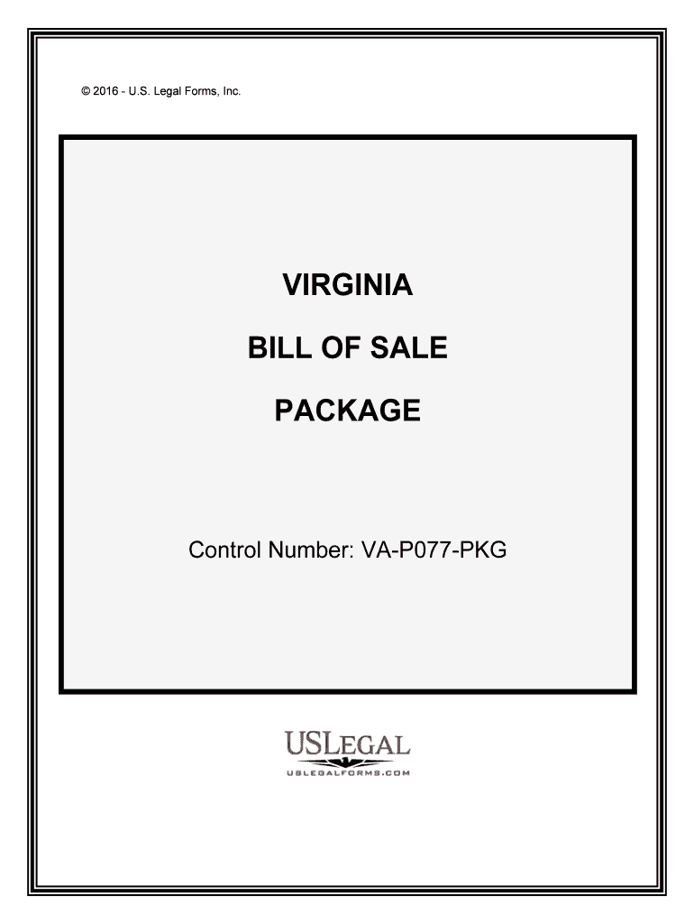 Control Number VA P077 PKG  Form