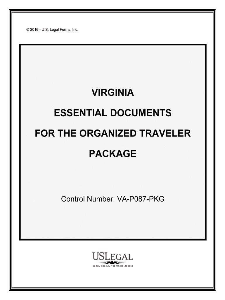 Control Number VA P087 PKG  Form