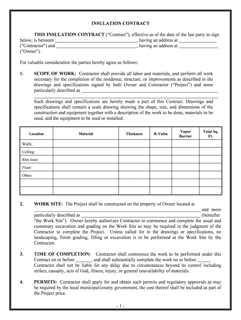 This Contract Provided Contractor Shall Remain Fully Responsible for the Proper Completion of the  Form