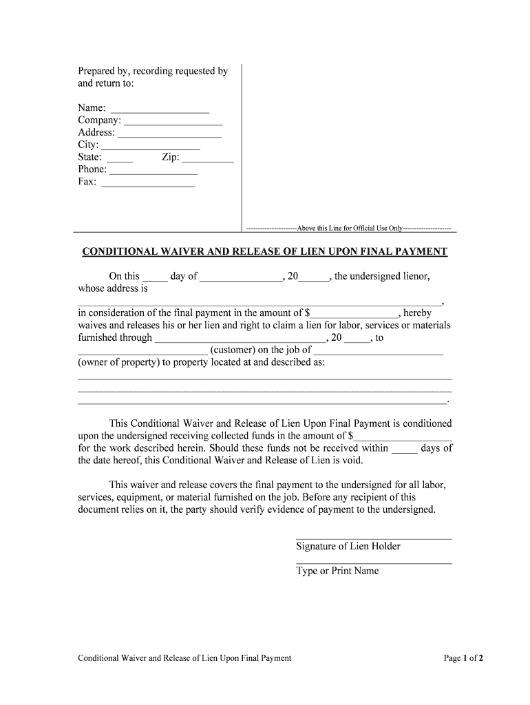 Services, Equipment, or Material Furnished on the Job  Form