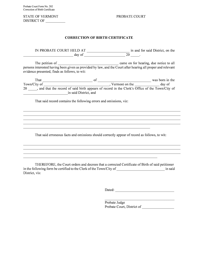 Vermont Probate Forms State SpecificUS Legal Forms