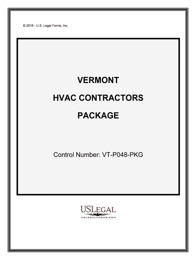 Control Number VT P048 PKG  Form