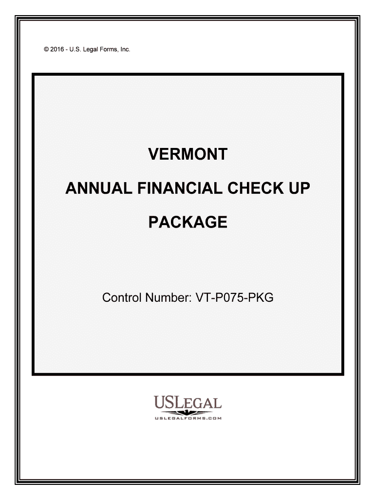 Control Number VT P075 PKG  Form