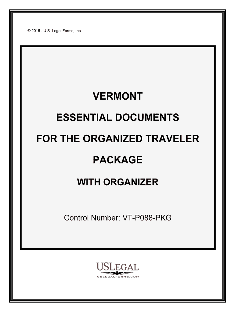 Control Number VT P088 PKG  Form