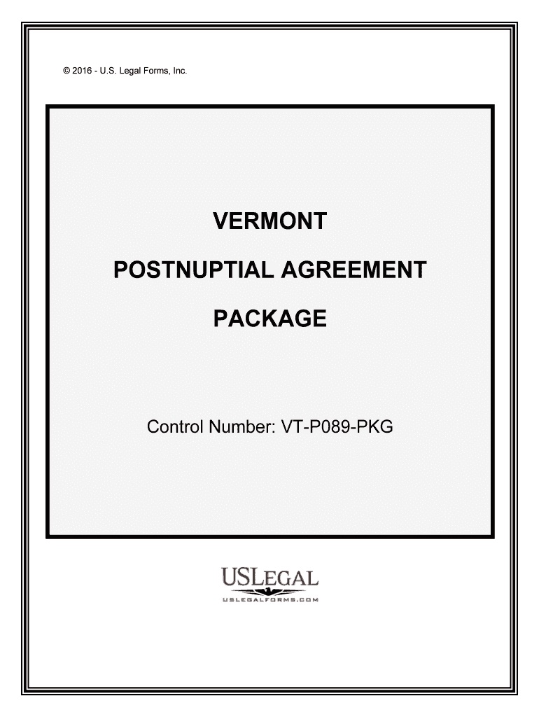 Control Number VT P089 PKG  Form