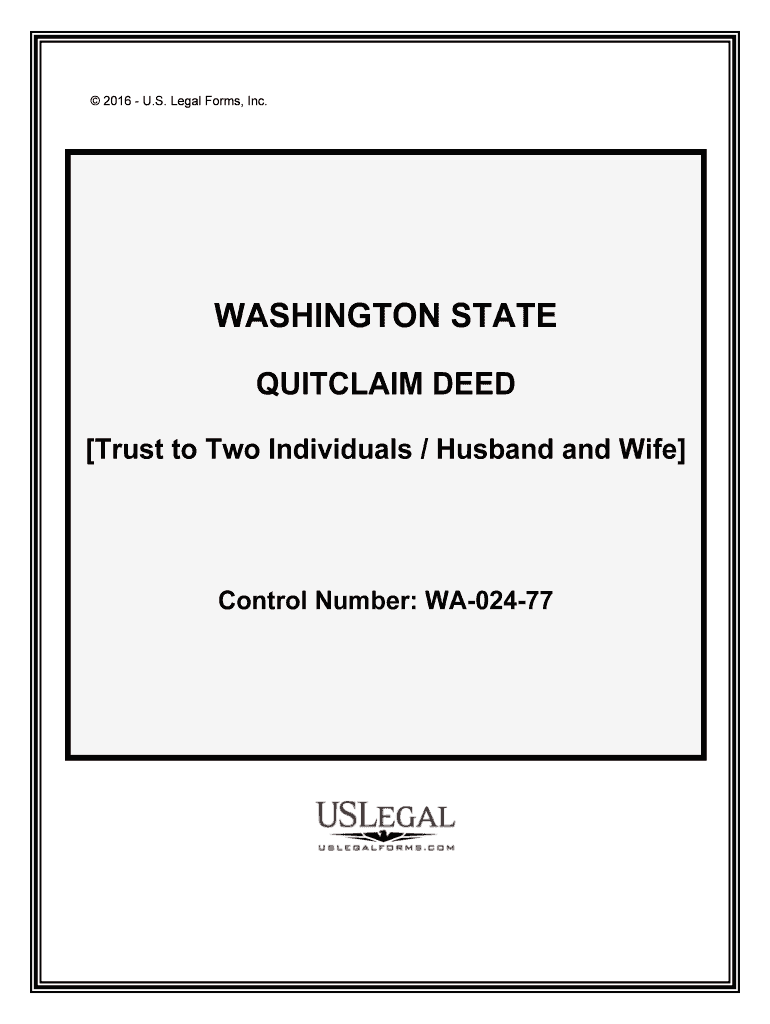 Trust to Two Individuals Husband and Wife  Form