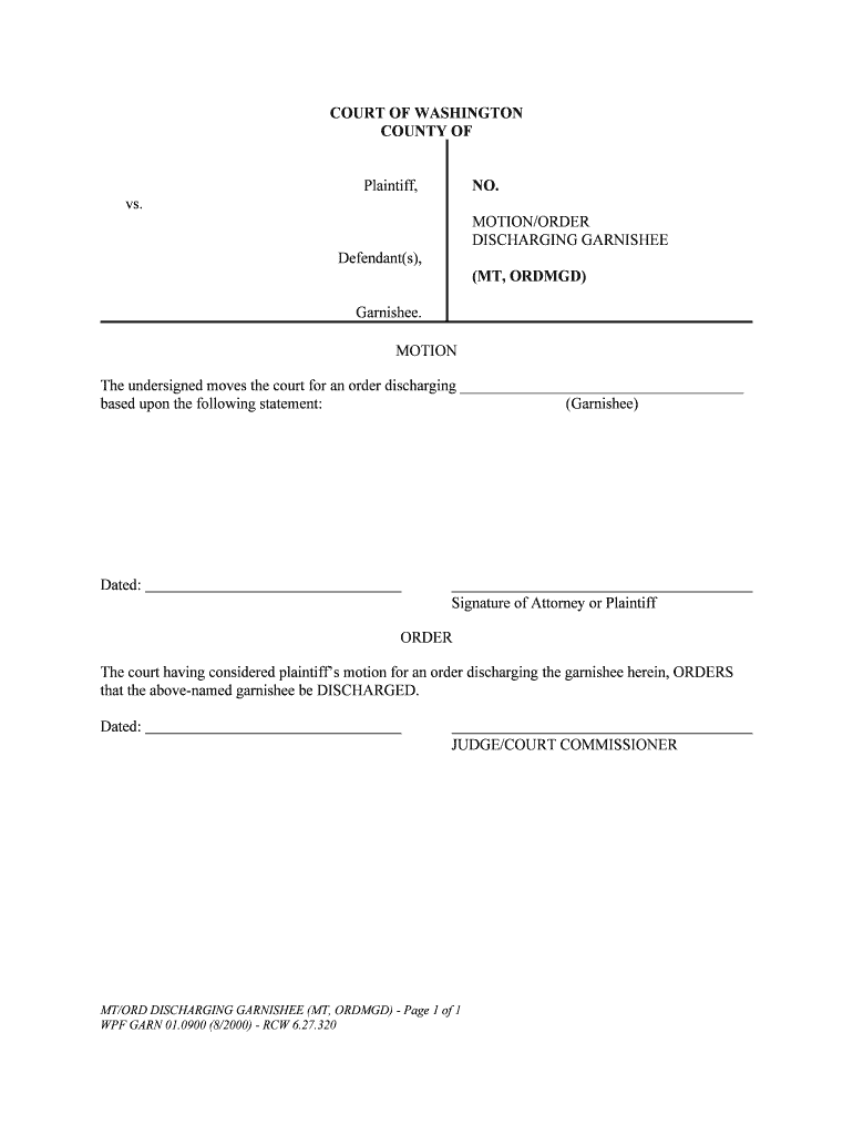 MOTIONORDER  Form