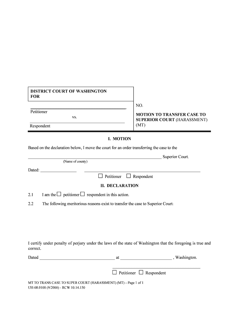 HAMILTON COUNTY MUNICIPAL COURT CINCINNATI, OHIO  Form