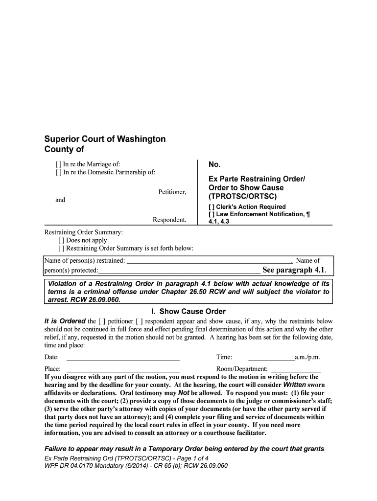 Law Enforcement Notification,  Form