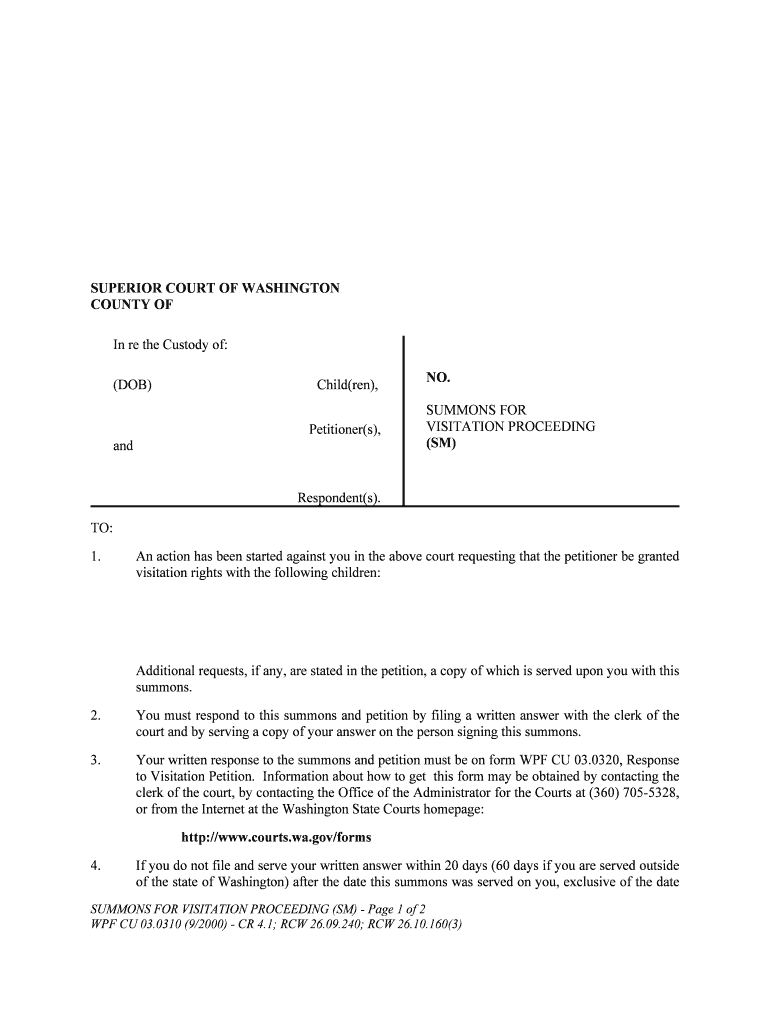 SUMMONS and NOTICE of PETITION and HEARING by PUBLICATION  Form