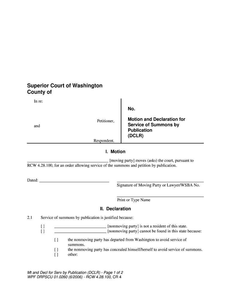 General Instructions WashingtonLawHelp Org  Form