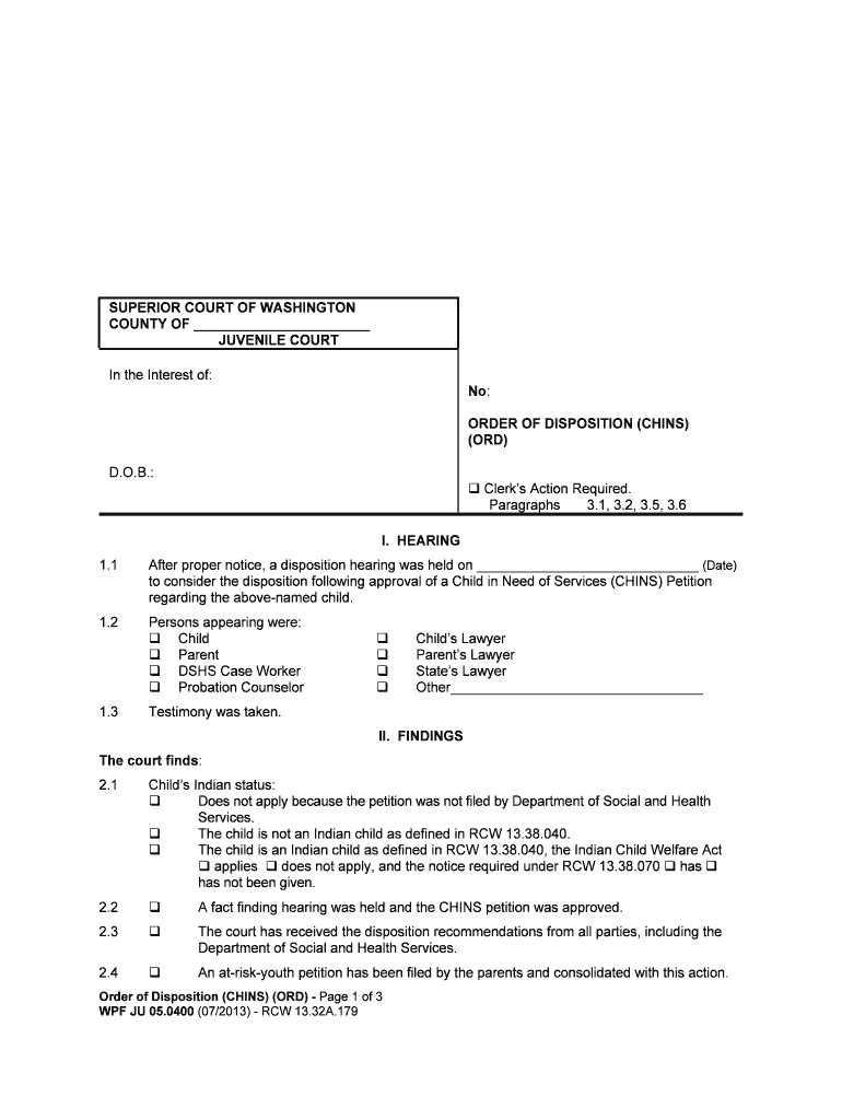 CLERK of the DISTRICT COURT MANUAL Table of  Form