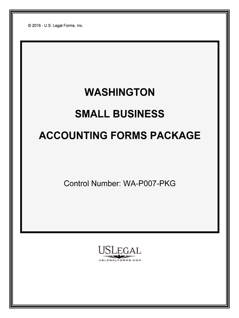 Control Number WA P007 PKG  Form