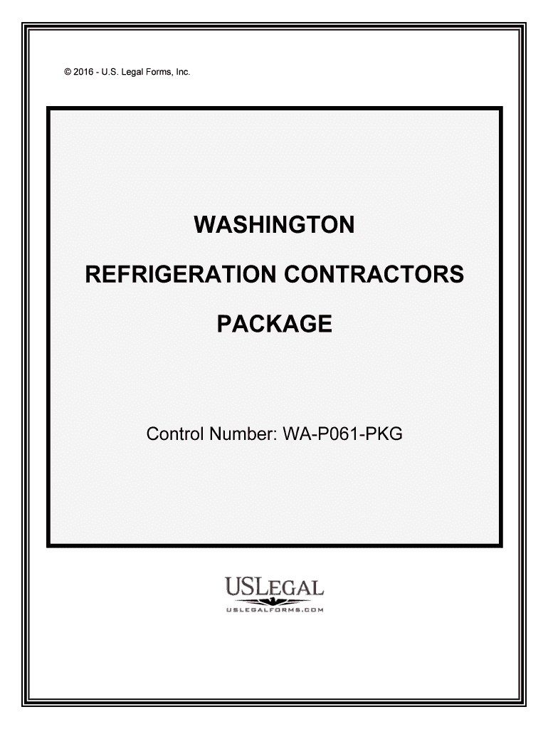 Control Number WA P061 PKG  Form