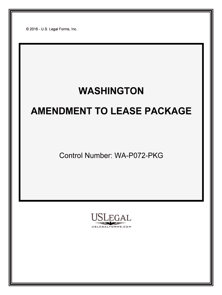 Control Number WA P072 PKG  Form