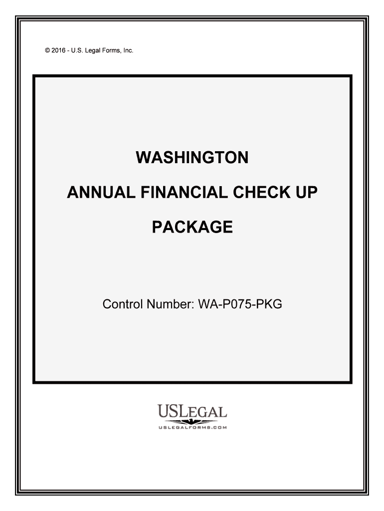 Control Number WA P075 PKG  Form