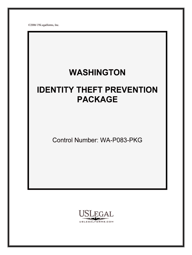 Control Number WA P083 PKG  Form