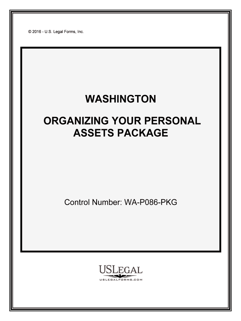 Control Number WA P086 PKG  Form