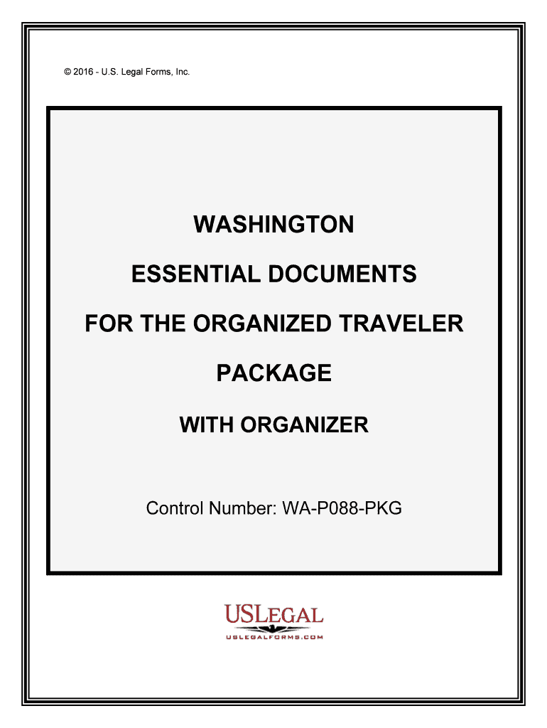 Control Number WA P088 PKG  Form