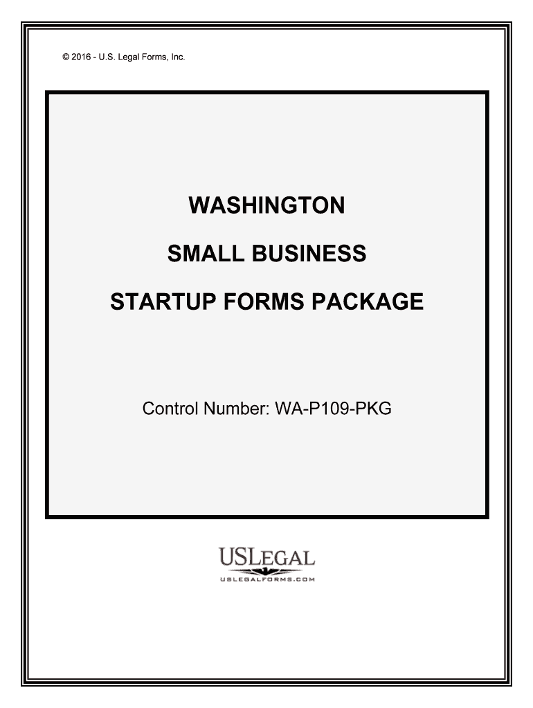 Control Number WA P109 PKG  Form