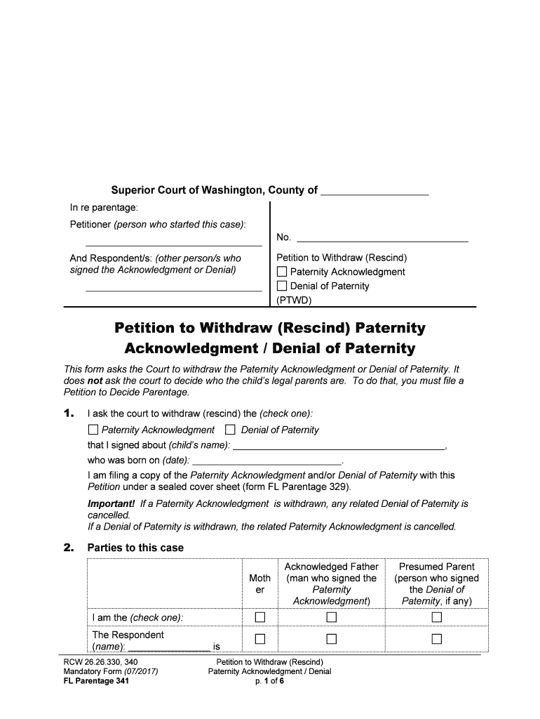 How to Take Back Rescind or Challenge an AOP or DOP  Form