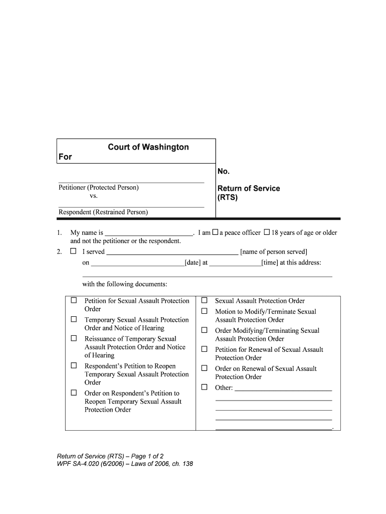 INSTRUCTIONS for PETITION for ORDER of  Form