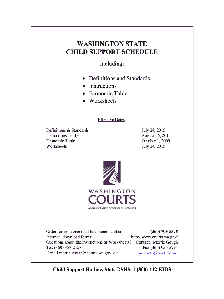 WSCSSSchedule2015 WASHINGTON STATE CHILD  Form