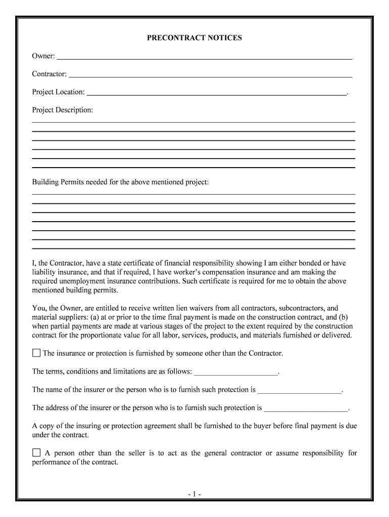 Mentioned Building Permits  Form