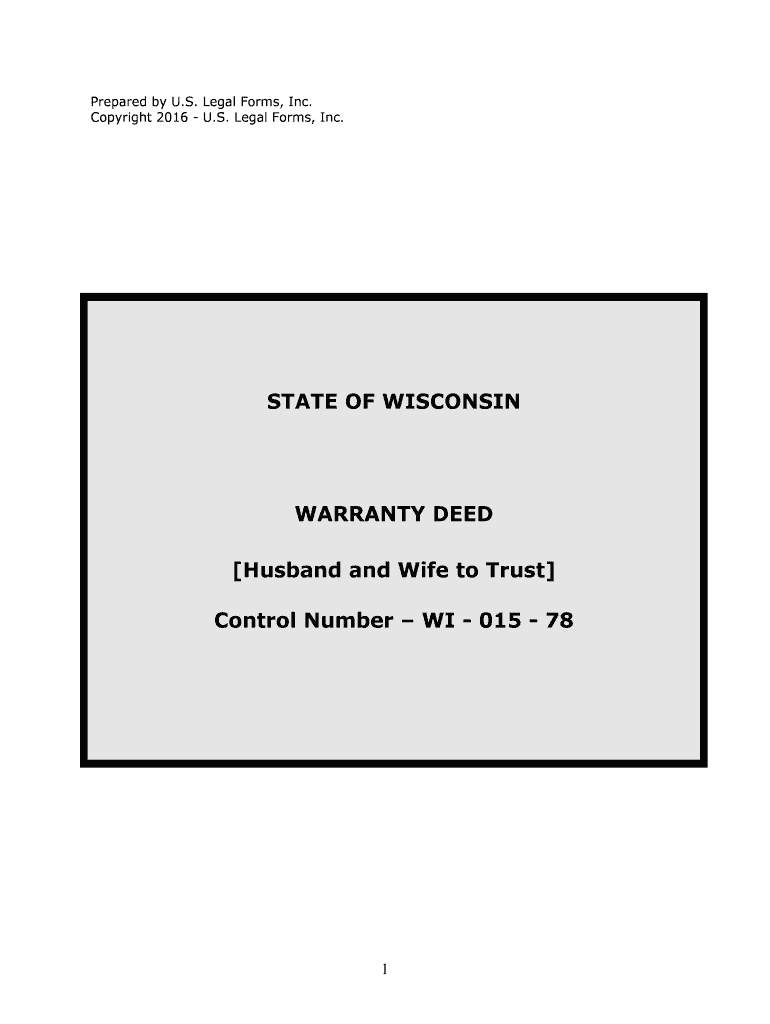 Control Number WI 015 78  Form