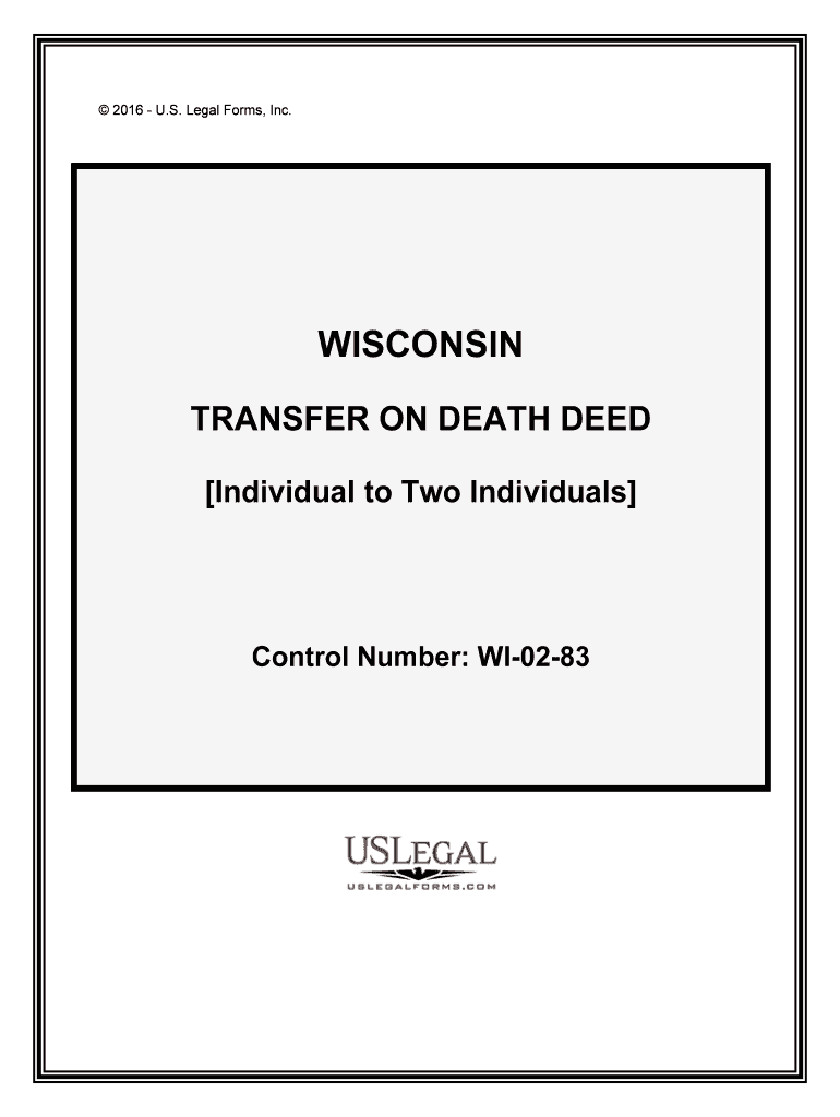Wisconsin Transfer on Death Deed FormsDeeds Com