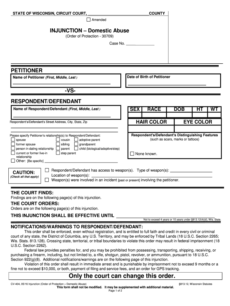 VSRESPONDENTDEFENDANT  Form