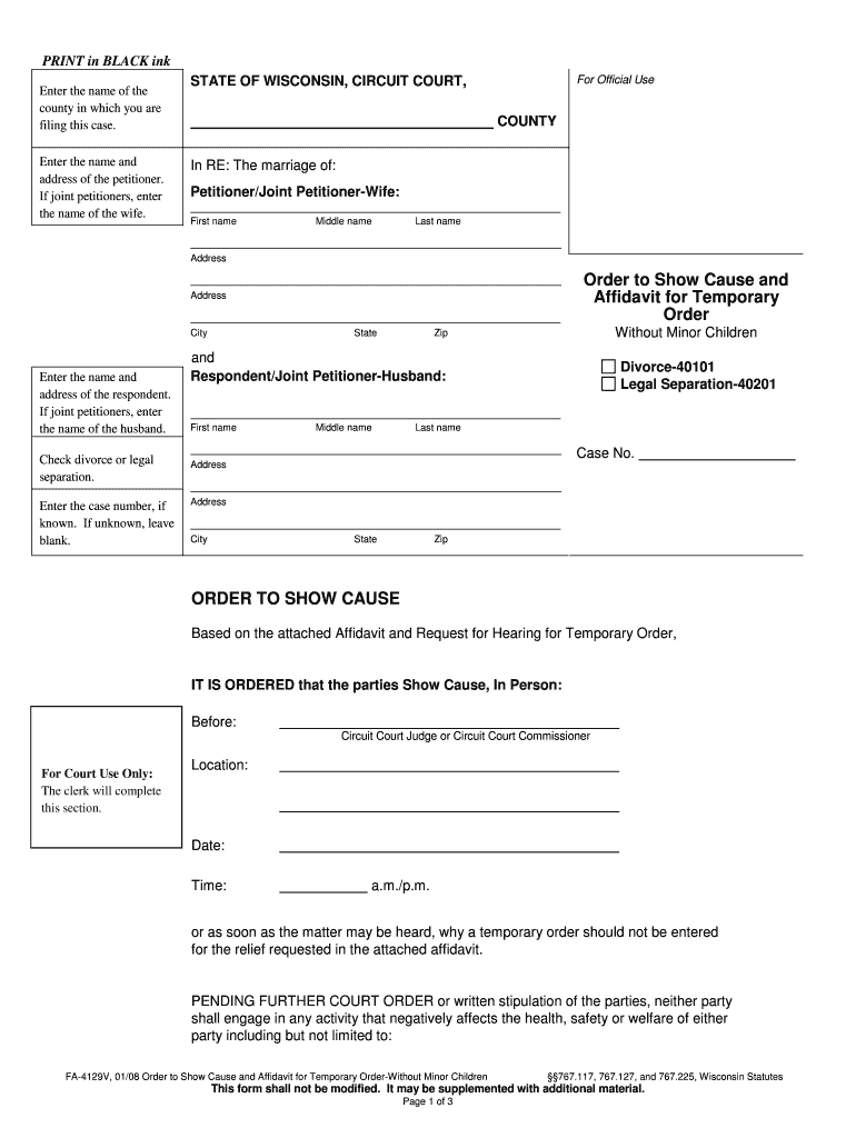 FA 4129  Form