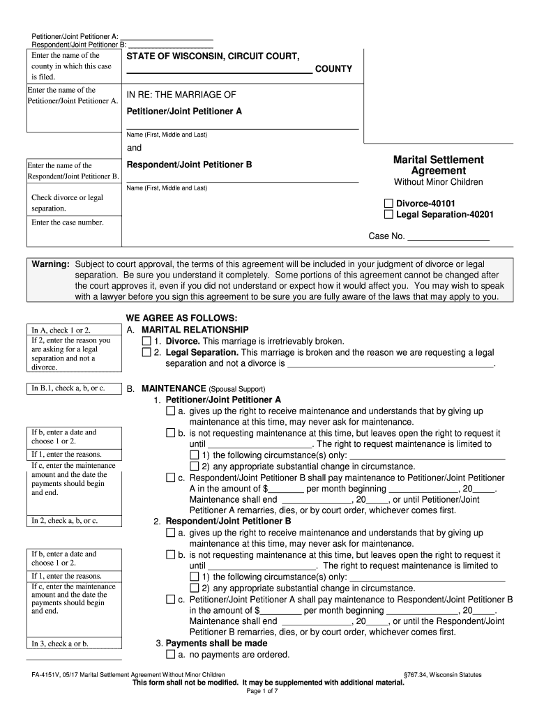 Some Portions of This Agreement Cannot Be Changed After  Form