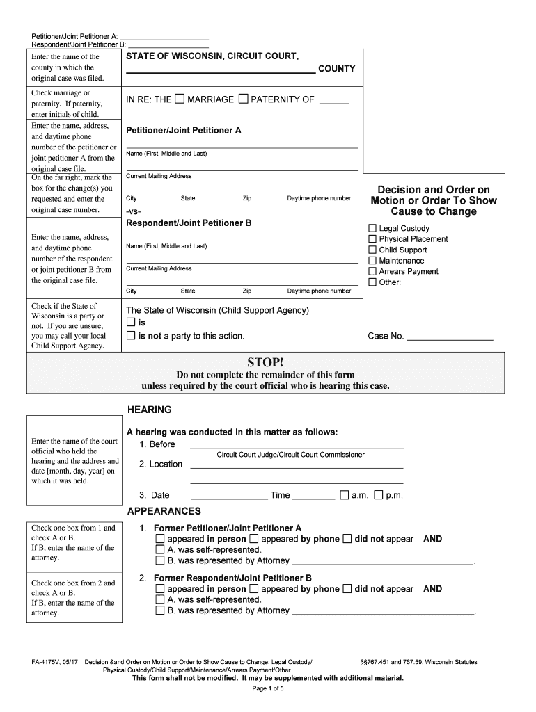 RespondentJoint Petitioner B Wisconsin Supreme Court  Form