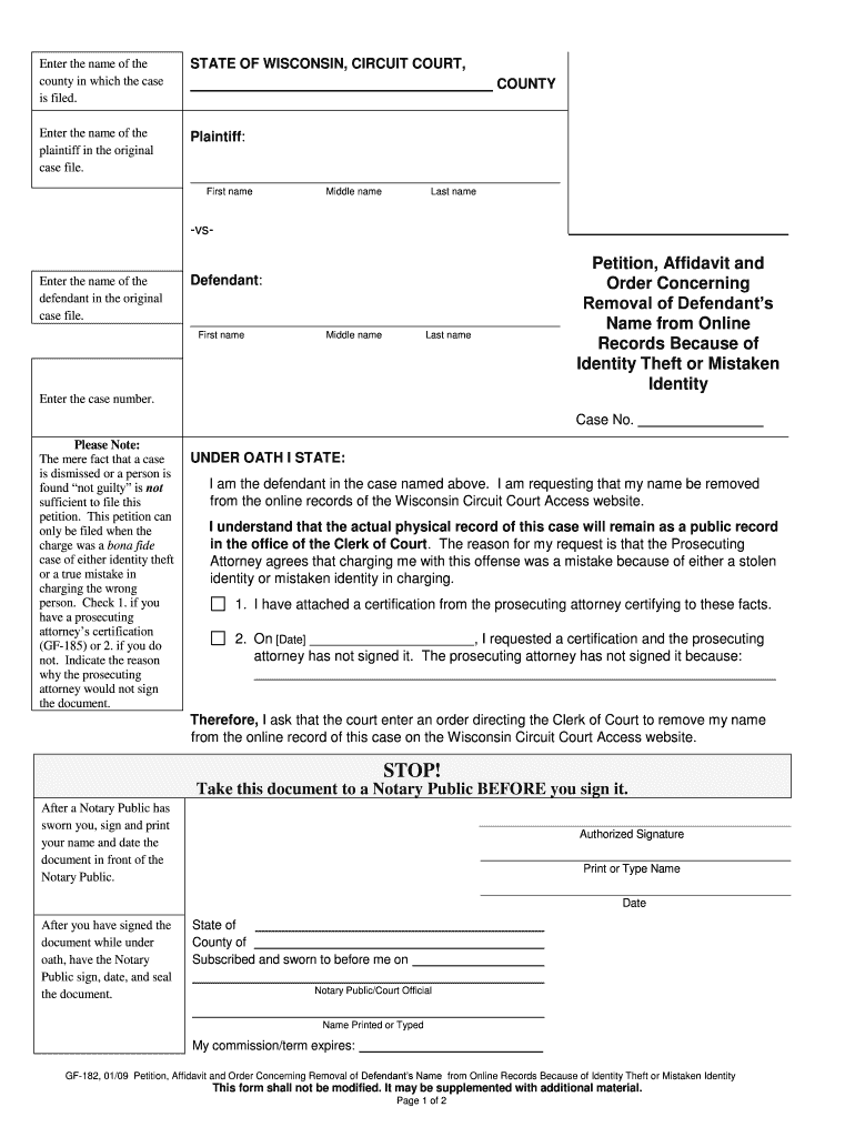 Enter the Name of the for Official Use STATE of WISCONSIN  Form