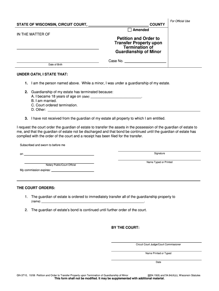 GN 3710  Form